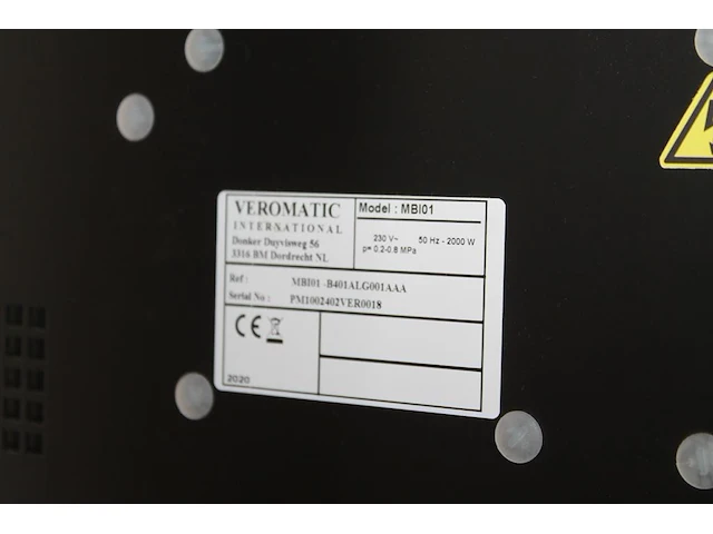 Koffiemachine vantienen mbio 1. bouwjaar 2020. - afbeelding 5 van  5