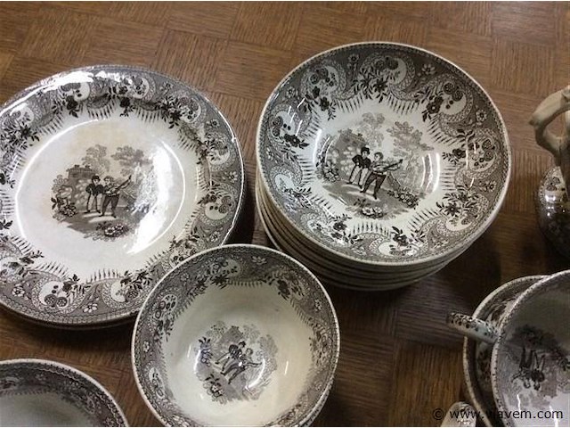 Koffieset italian boys ( niet compleet ) 22stuks - afbeelding 2 van  5