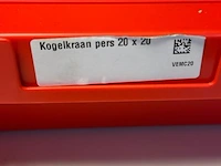 Kogelkraan pers 20x20 - partij - afbeelding 3 van  3