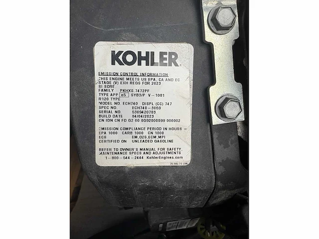 Kohler ech740-3059 motor met hydrauliek assemblage (2x) - afbeelding 8 van  8