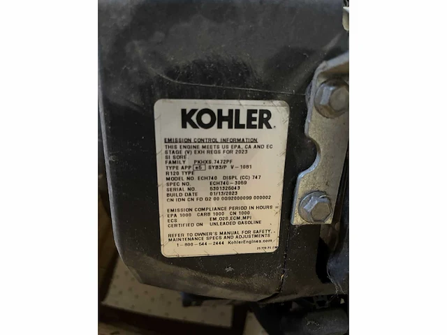 Kohler ech740-3059 motor met hydrauliek assemblage (2x) - afbeelding 8 van  8
