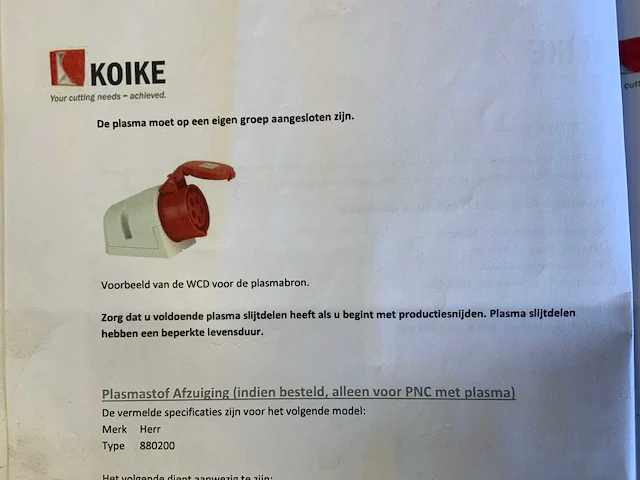 Koike - pnc-12 extreme - plasmasnijmachine met hypertherm powermax 125 - afbeelding 46 van  52
