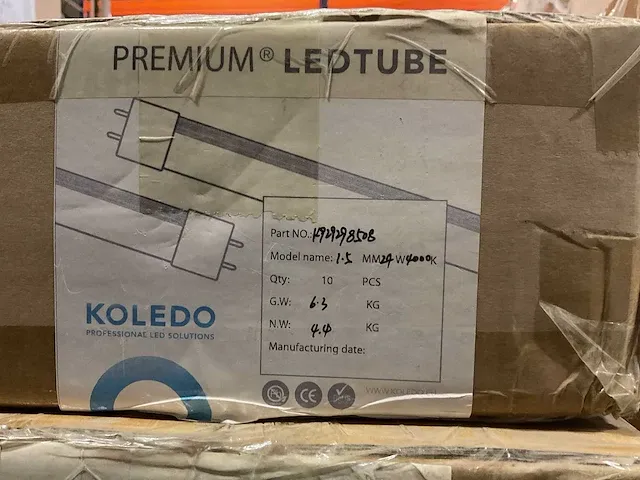 Koledo premium ledtube 1500mm, 24w, 4000k incl starter (240x) - afbeelding 4 van  5