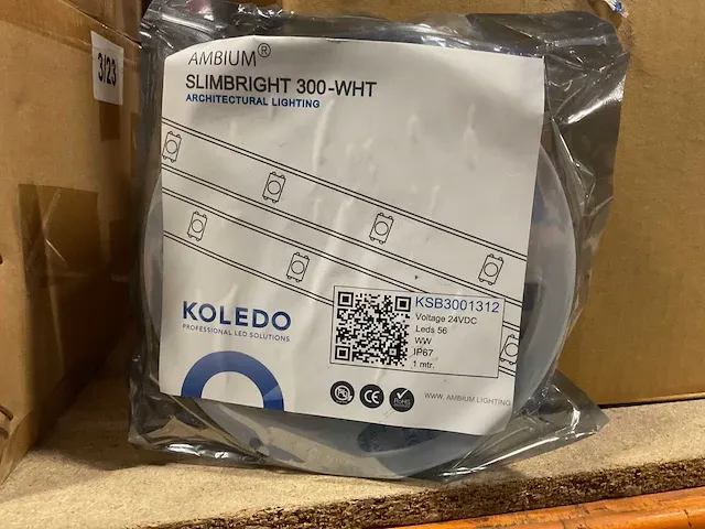 Koledo slimbright 300-wht, warm white ip67, 1mtr (170x) - afbeelding 3 van  4