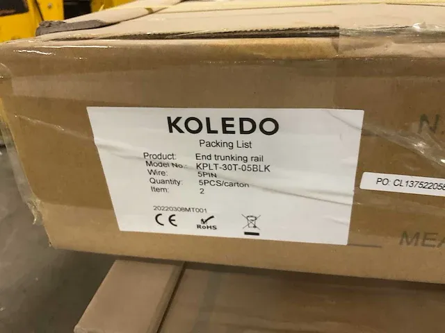 Koledo trunking rails diversen 5/8 wire zwart - afbeelding 7 van  7