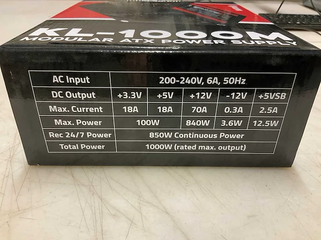 Kolink kl 1000m power supply - afbeelding 2 van  2