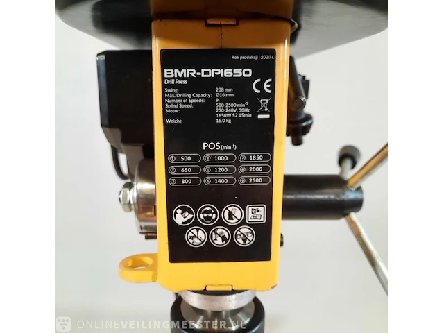 Kolomboormachine, bmr-dp1650 - afbeelding 10 van  12
