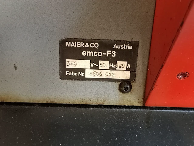 Kolomboormachine emco, f3 - afbeelding 7 van  10