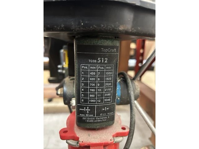 Kolomboormachine tafelmodel topcraft, tcsb 512 - afbeelding 4 van  7