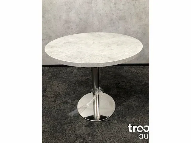 Kolomtafel betonlook 80cm - afbeelding 2 van  9