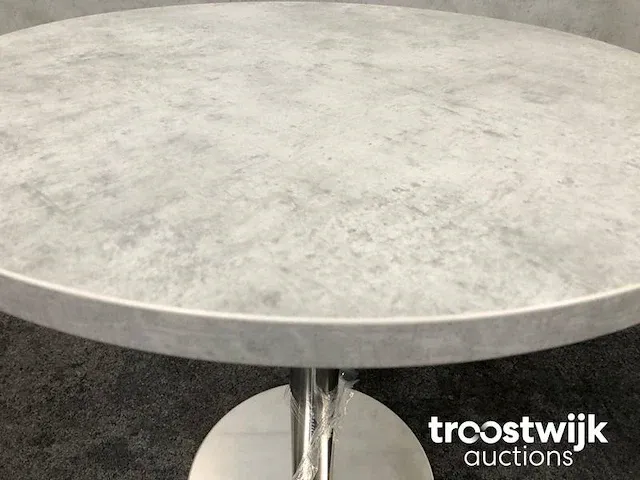 Kolomtafel betonlook 80cm - afbeelding 3 van  9