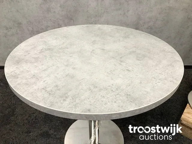 Kolomtafel betonlook 80cm - afbeelding 4 van  9