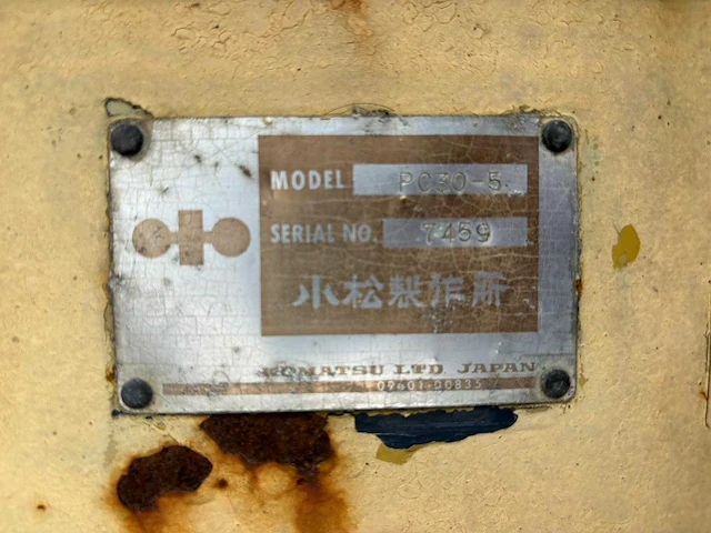 Komatsu - pc30 - minigraafmachine - afbeelding 3 van  8
