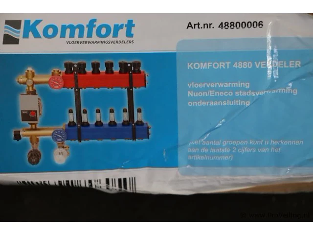 Komfort verdeler t.b.v. vloerverwarming | type 4880 | nieuw in doos - afbeelding 2 van  4
