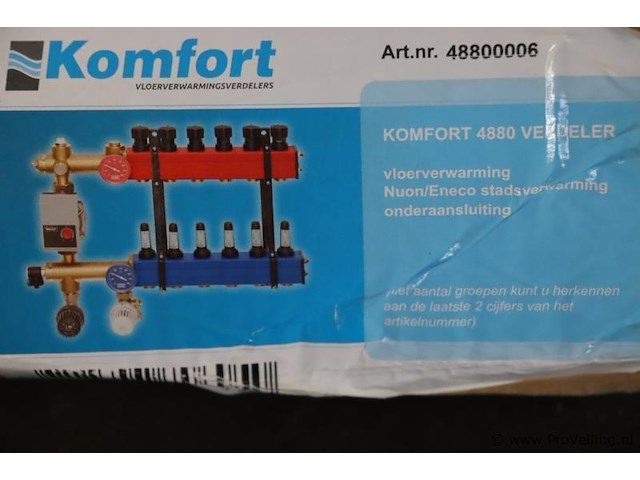 Komfort verdeler t.b.v. vloerverwarming | type 4880 | nieuw in doos - afbeelding 2 van  4