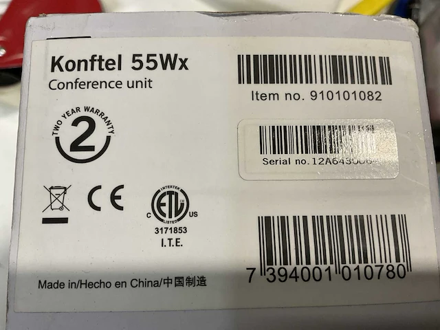 Konftel 55wx draadloze vergadertelefoon - afbeelding 8 van  9