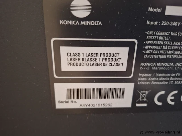 Konica minolta bizhub c3350 kantoorprinter - afbeelding 7 van  7