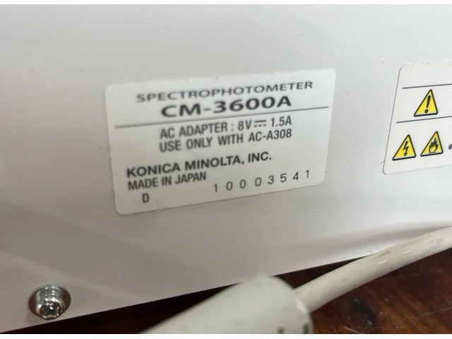 Konica minolta cm-3600 a spetrofotometer - afbeelding 4 van  4