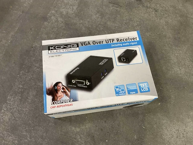 König cmp-repeatvga5 vga & audio-ontvanger unit (3x) - afbeelding 1 van  1