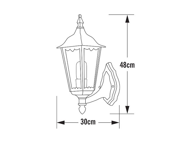 Konstsmide firenze 7213-250 buitenlamp (wand) spaarlamp, led e27 100 w wit - afbeelding 3 van  3