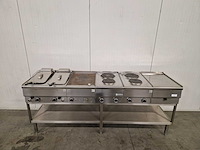 Kooklijn - mareno - fornuis, dubbele friteuse, bakplaat - 400v - afbeelding 1 van  4