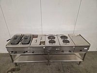 Kooklijn - mareno - fornuis, dubbele friteuse, bakplaat - 400v - afbeelding 2 van  4