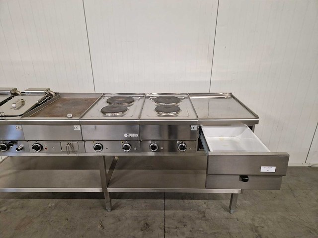 Kooklijn - mareno - fornuis, dubbele friteuse, bakplaat - 400v - afbeelding 4 van  4