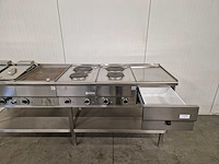 Kooklijn - mareno - fornuis, dubbele friteuse, bakplaat - 400v - afbeelding 4 van  4