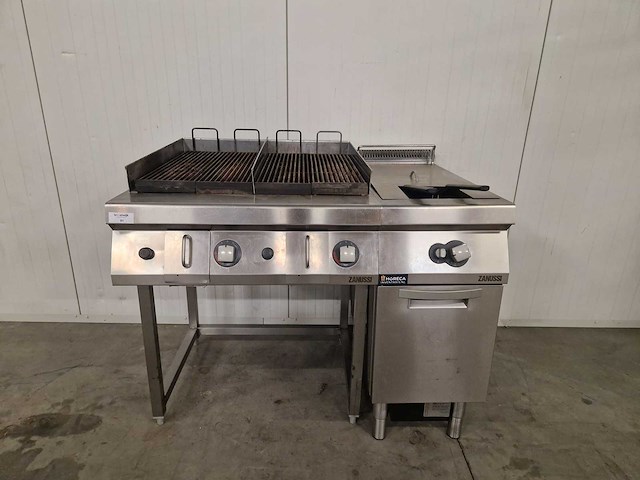 Kooklijn - zanussi - friteuse 23 liter - lavagrill 2 zones - aardgas - afbeelding 1 van  4