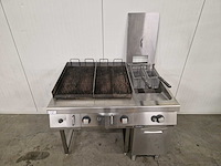 Kooklijn - zanussi - friteuse 23 liter - lavagrill 2 zones - aardgas - afbeelding 2 van  4