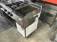 Kookwand met friteuse, gasfornuis (bakplaat en lavagrill) - afbeelding 14 van  18