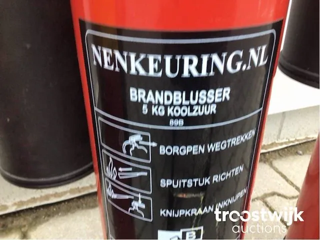 Koolzuur / co2 brandblusser - afbeelding 4 van  7