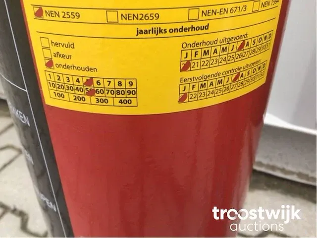 Koolzuur / co2 brandblusser - afbeelding 6 van  7