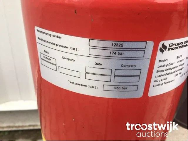 Koolzuur / co2 brandblusser - afbeelding 7 van  7