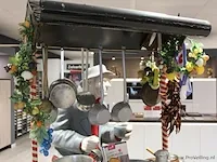 Koopman met handkar retro - afbeelding 3 van  12