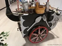 Koopman met handkar retro - afbeelding 12 van  12