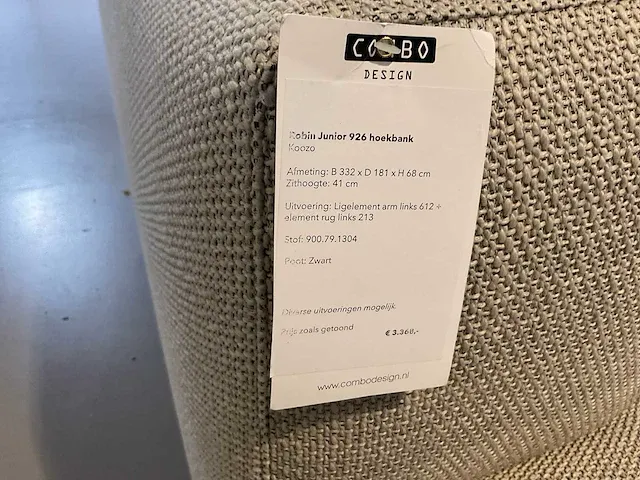 Koozo robin junior 926 hoekbank - afbeelding 6 van  7