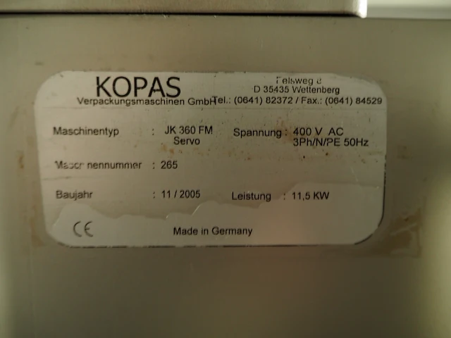 Kopas verpackungsmaschinen gmbh - afbeelding 22 van  29