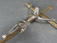 Koperen crucifix met bronzen corpus - afbeelding 4 van  5