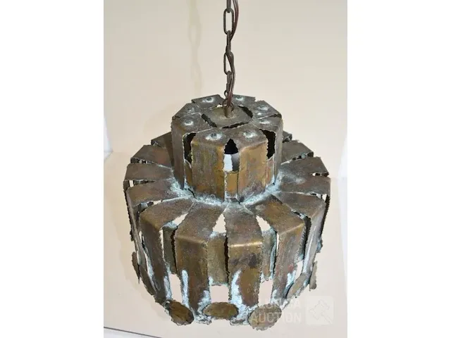Koperen design hanglamp - afbeelding 3 van  5