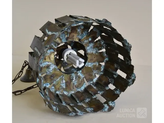 Koperen design hanglamp - afbeelding 4 van  5