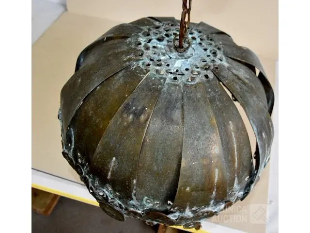 Koperen design hanglamp - afbeelding 4 van  5