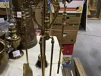 Koperen haardstel - afbeelding 1 van  3