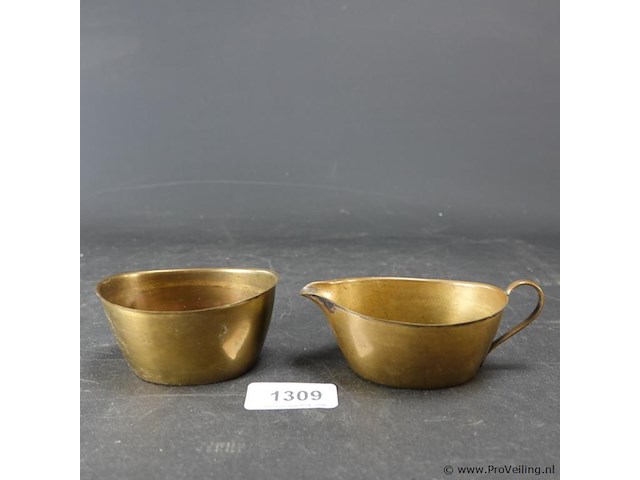 Koperen roomstel - afbeelding 1 van  5