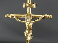 Koperen staande crucifix - afbeelding 3 van  5
