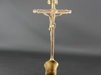 Koperen staande crucifix - afbeelding 4 van  5