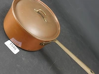 Koperen steelpan met deksel - afbeelding 2 van  5