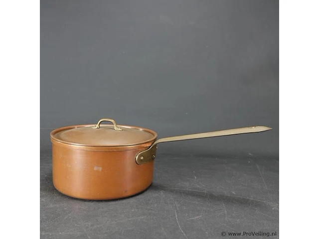 Koperen steelpan met deksel - afbeelding 5 van  5