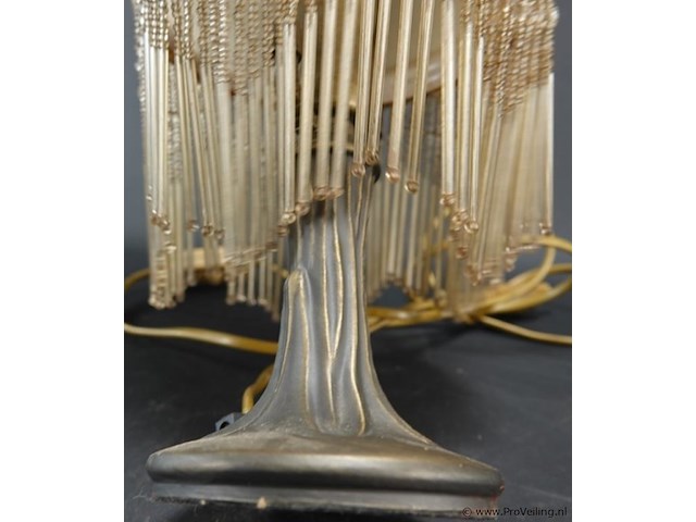 Koper/messing lamp - afbeelding 4 van  5