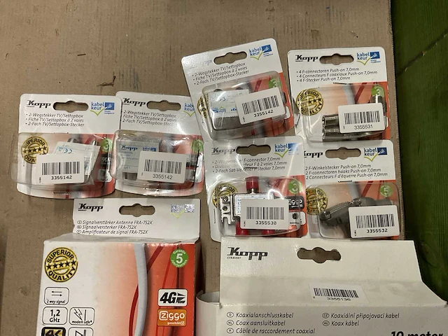 Kopp partij coax toebehoren, 8 verpakkingen - afbeelding 2 van  3